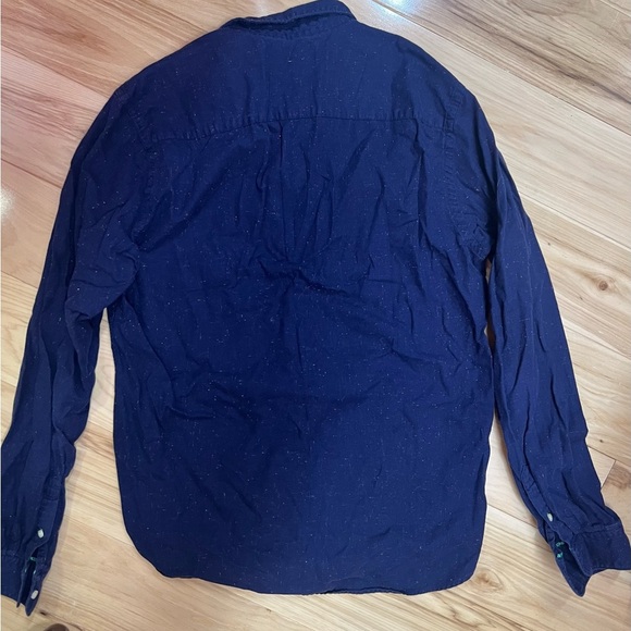 Scotch & Soda Men’s Blue Dot Spot Pattern 100% Cotton Long Sleeve Shirt Size L - Picture 7 of 8